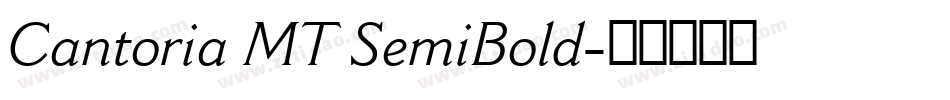 Cantoria MT SemiBold字体转换